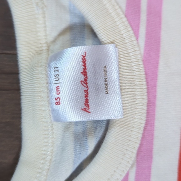 Hanna Andersson 2T Rainbow Stripe Dress - Picture 3 of 6